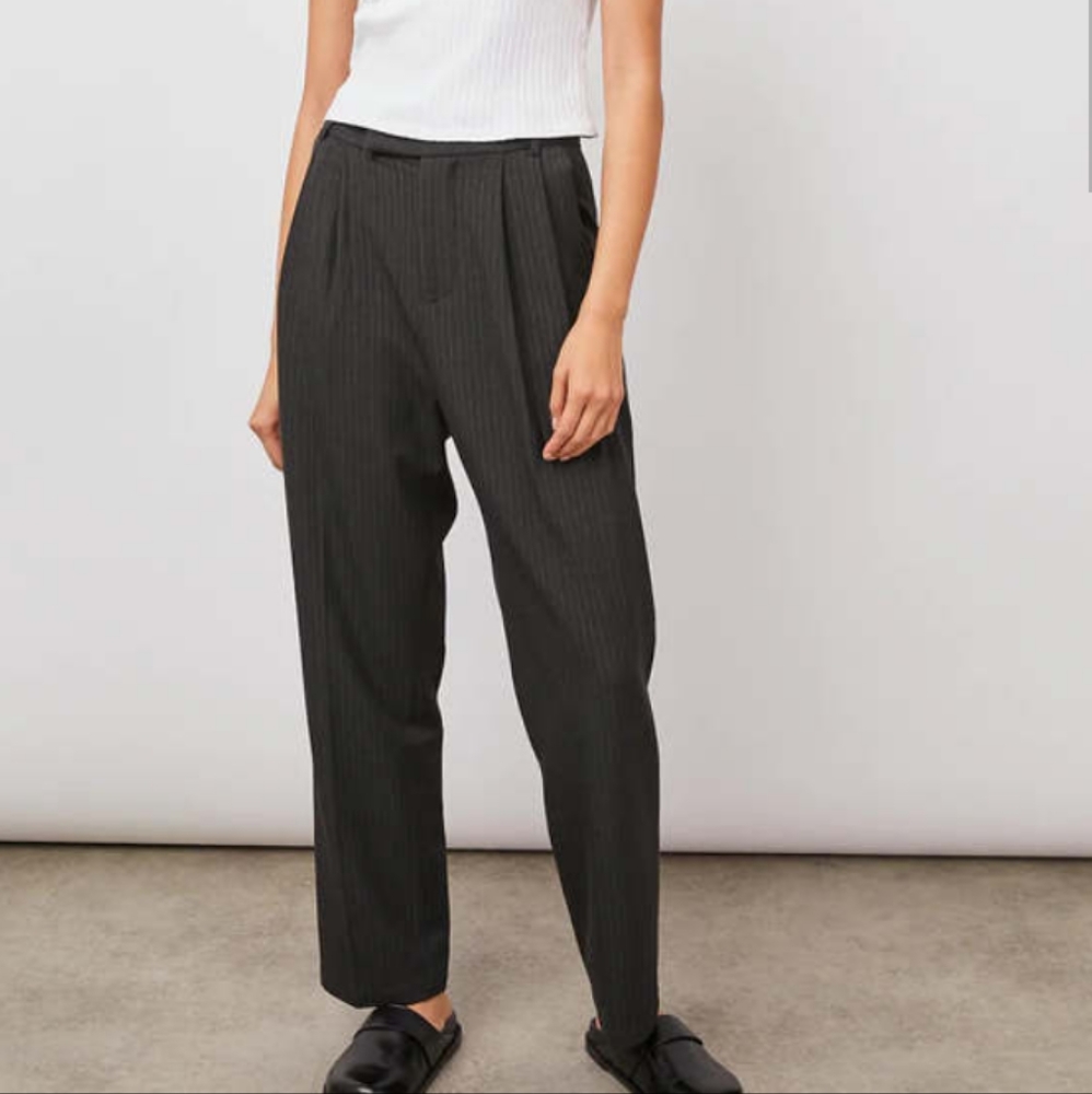Rails Gray Pinstripe Tay Pant